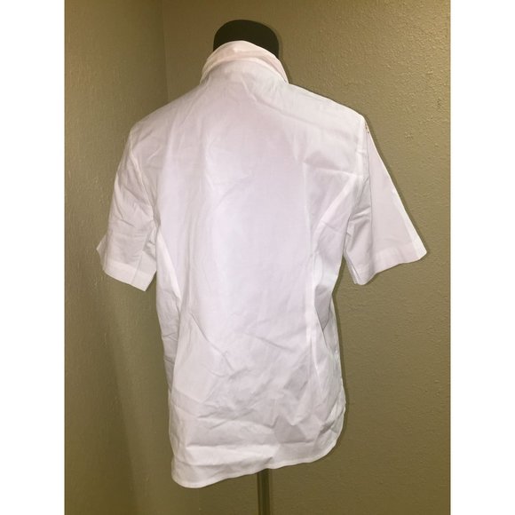 Women's Pure Collection Size 8/10 Collared White Button Down Shirt - Picture 6 of 7